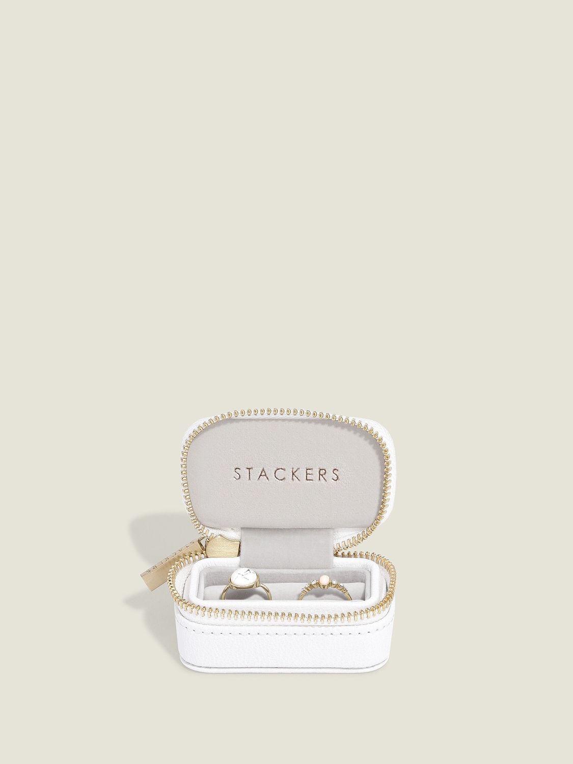 Pebble White Petite Ring Box
