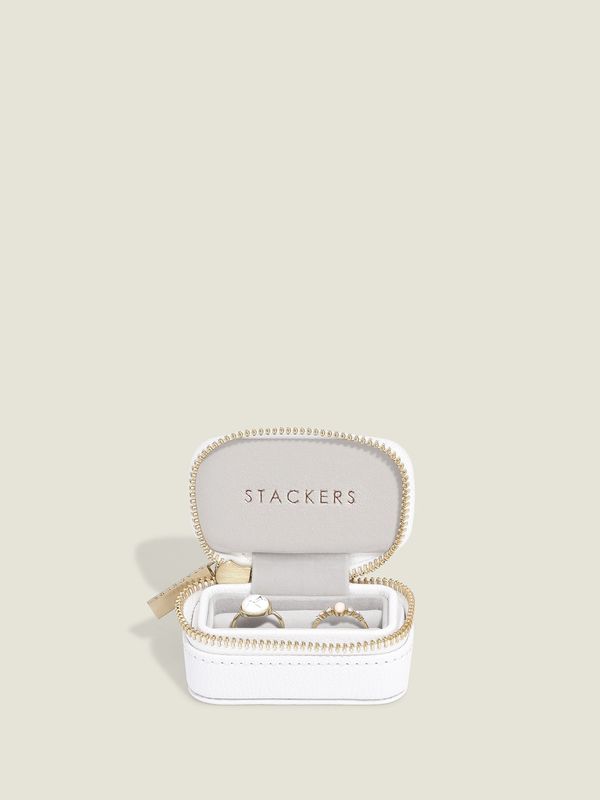 Pebble White Petite Ring Box