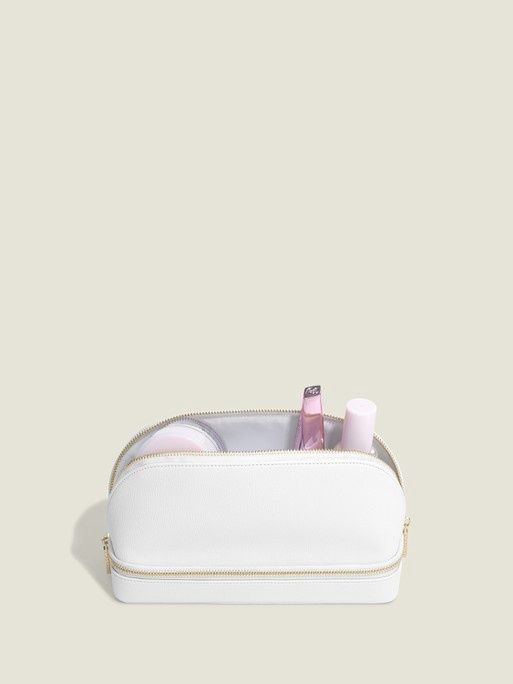 Pebble White Cosmetic and Jewellery Bag