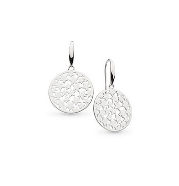 Silver Stargazer Nova Disc Drop Earrings