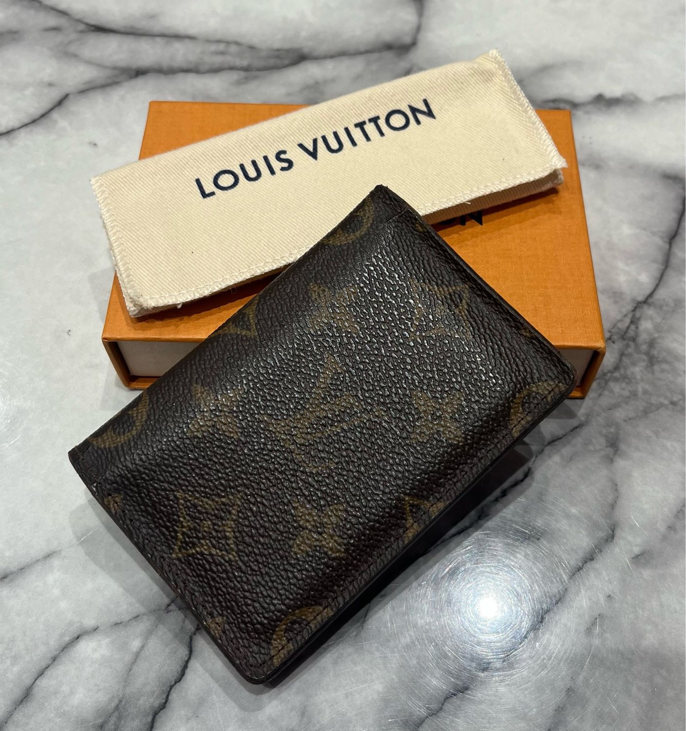 Pre-Owned Louis Vuitton Pocket Organiser in Monogram Canvas