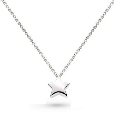 Silver Miniature Super Star Necklace 18&quot;
