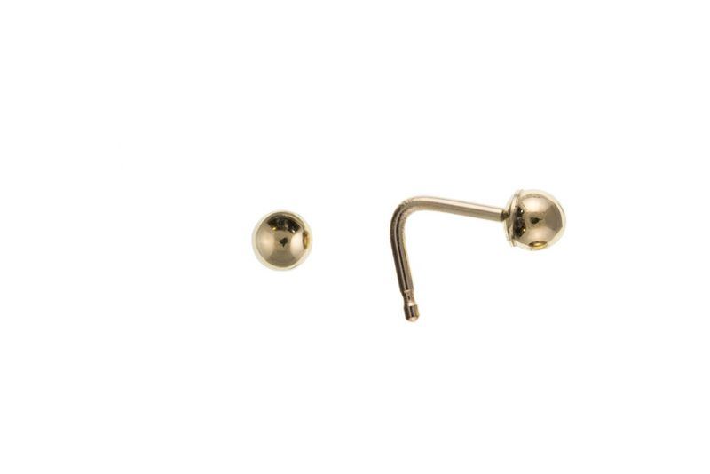 9ct Yellow Gold Ball Nose Stud