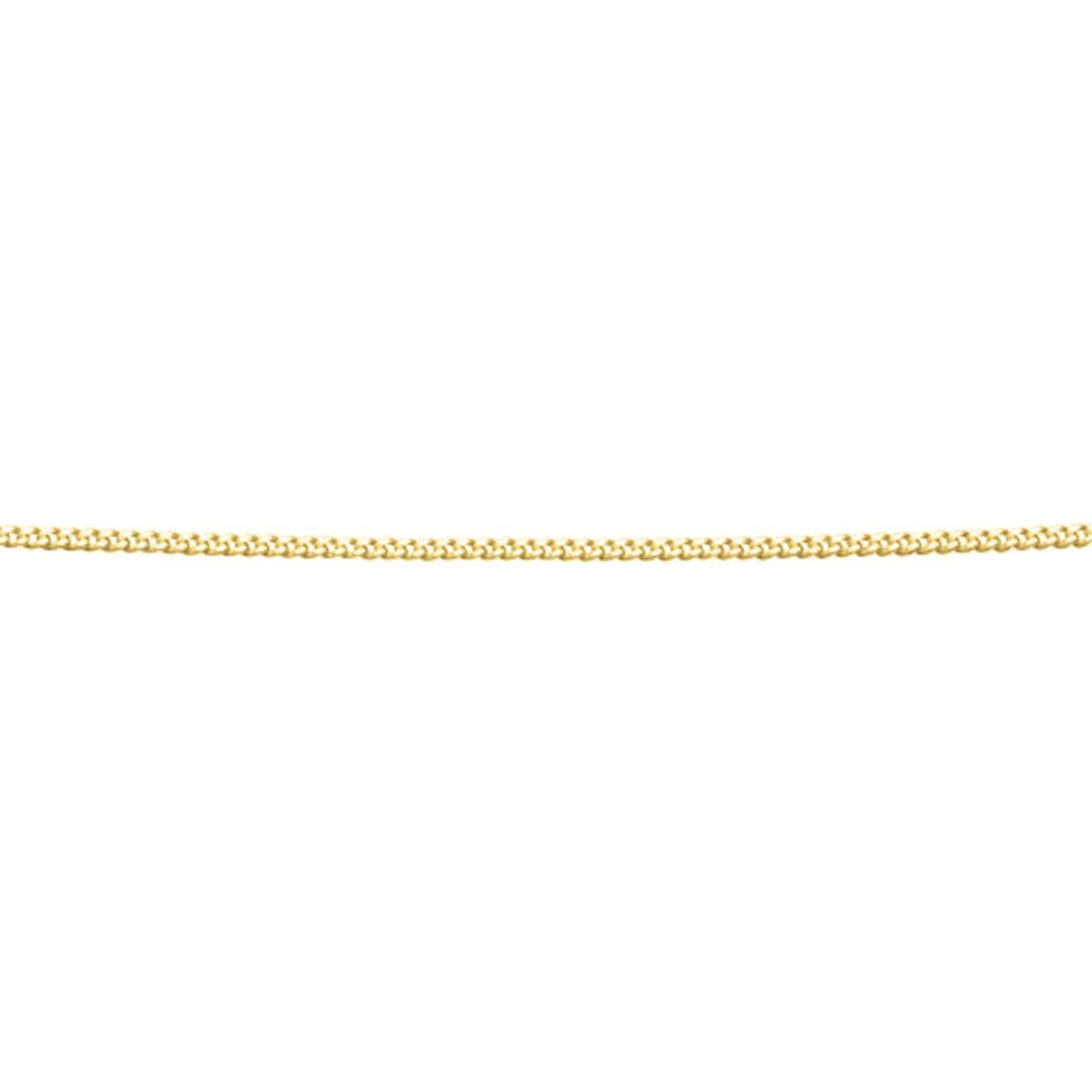 Silver Yellow Gold-Plated Curb Chain, Length: 41-46cm