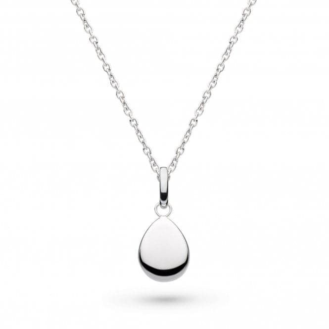 Silver Coast Pebbles Droplet Necklace