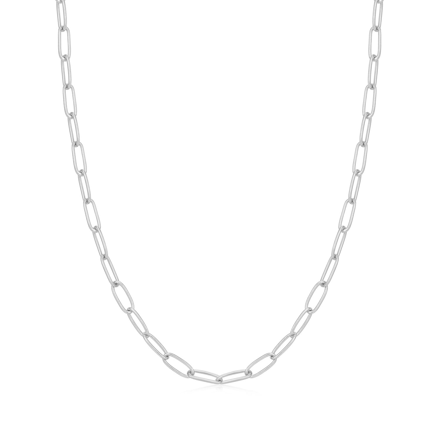 Silver Pop Charms Link Charm Chain Necklace, Metal: Silver