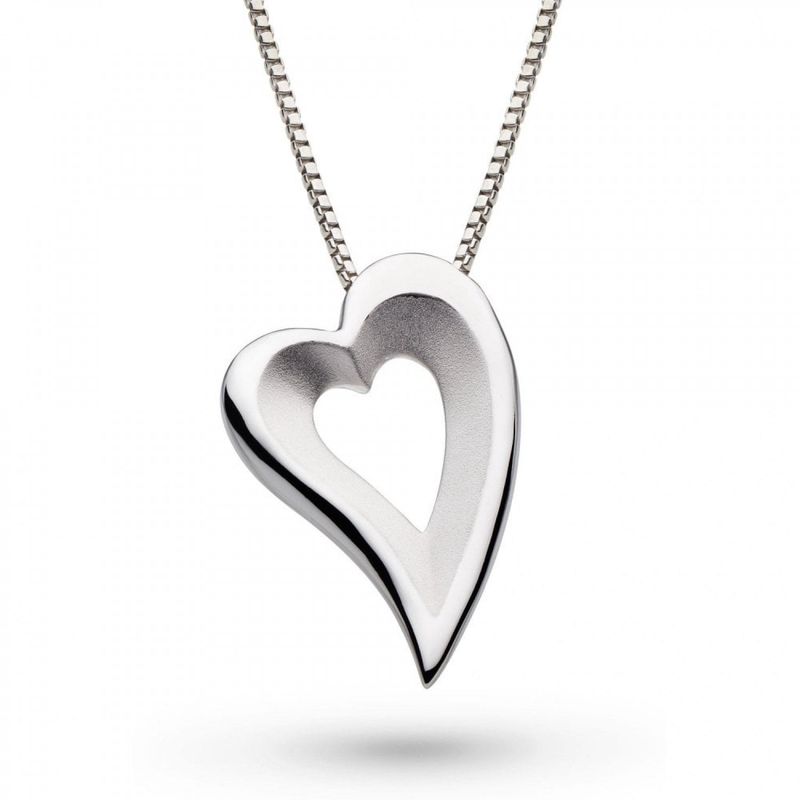 Silver Desire Love Story Heart Grande Slider Necklace Silver Desire Love Story Heart Grande Slider Necklace