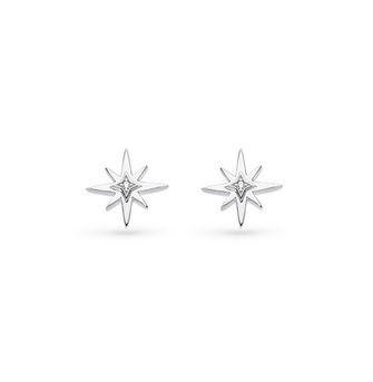 Silver Céleste North Star Stud Earrings