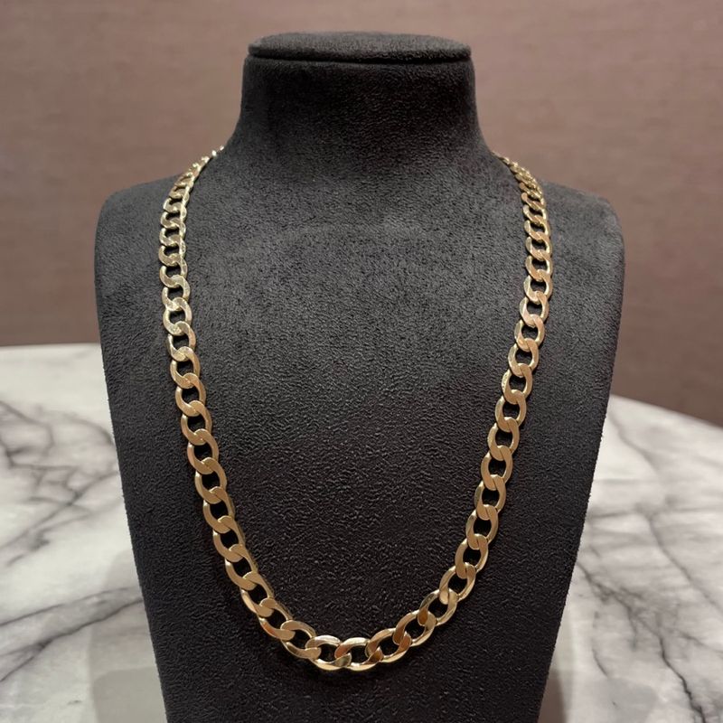 Pre-Owned 9ct Yellow Gold 20” Curb Chain 31.3g