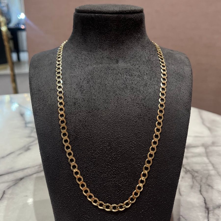Pre-Owned 9ct Yellow Gold 20” 12.2g Curb Chain