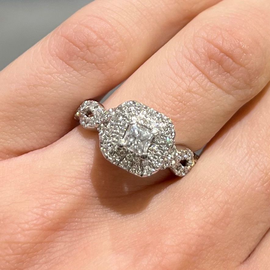 Pre-Owned 18ct White Gold Vera Wang 0.95ct Diamond Ring