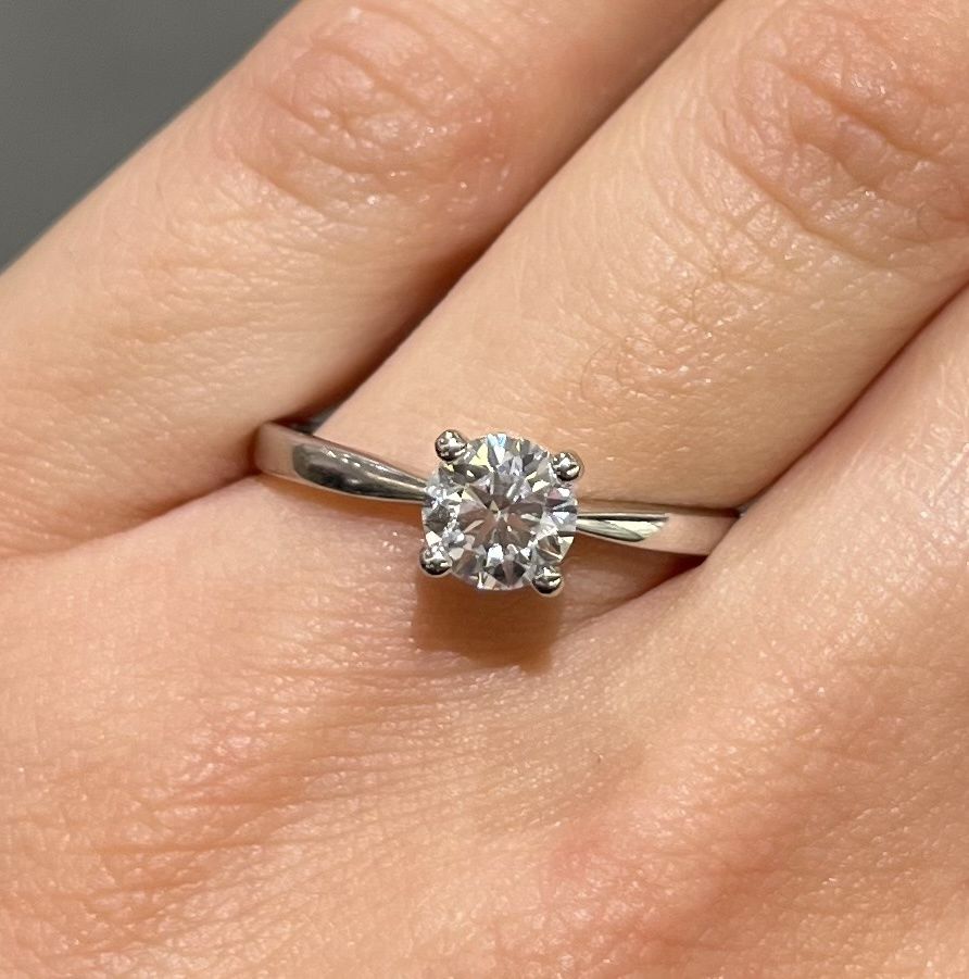 Pre-Owned 18ct White Gold 0.74ct Lab Grown Diamond Solitaire
