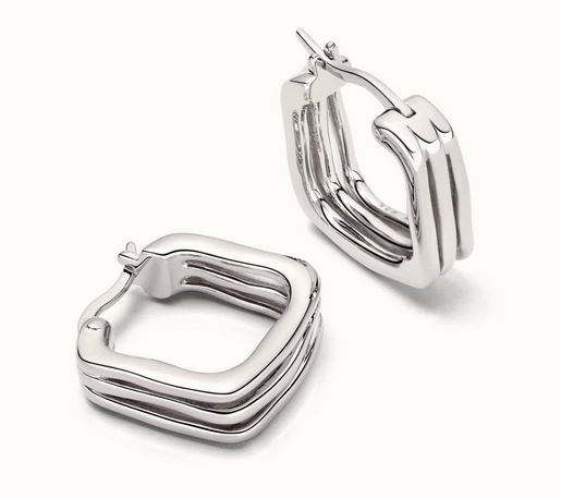 Sterling Silver Estée Lalonde Sisterhood Hoop Earrings