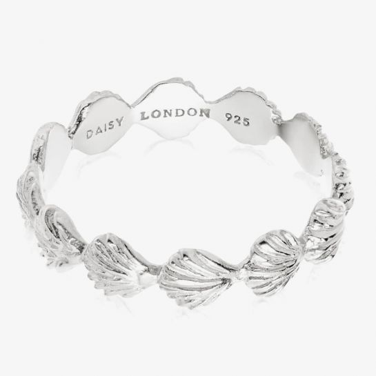 Sterling Silver Shell Stacking Ring
