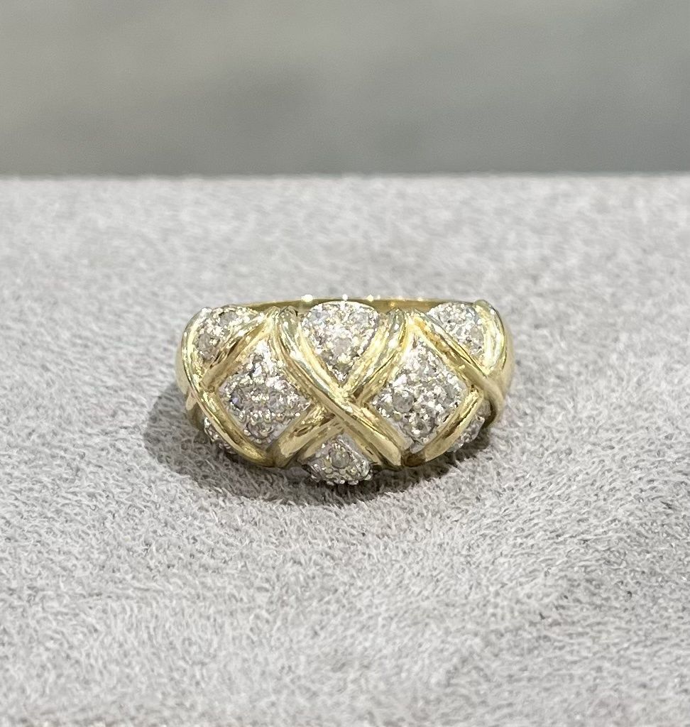 Pre-Owned 9ct Yellow Gold 0.15ct Diamond Band