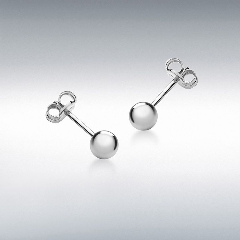 Sterling Silver 4mm Ball Stud Earrings