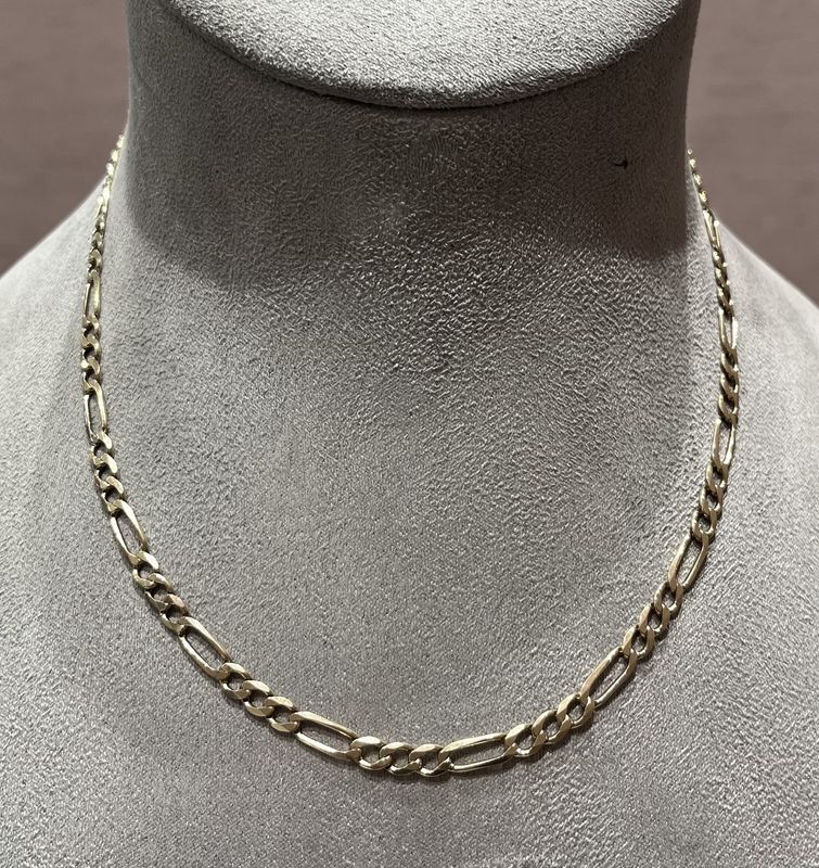 Pre-Owned 9ct Yellow Gold 18” Figaro Chain 12.7g