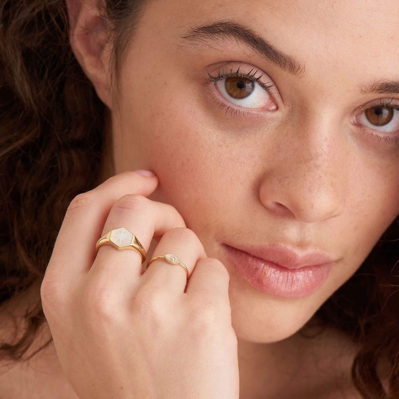 Wild Soul Compass Signet Ring