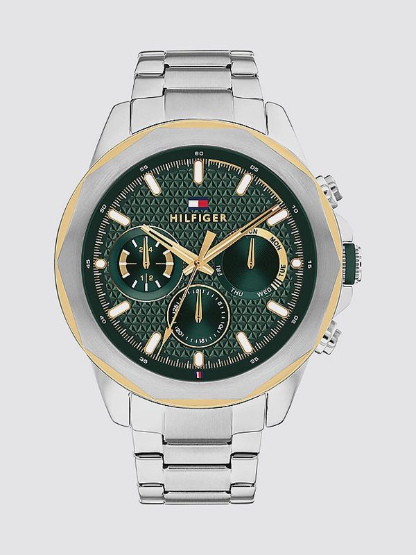 Tommy Hilfiger Two Tone Geometric Dial Watch