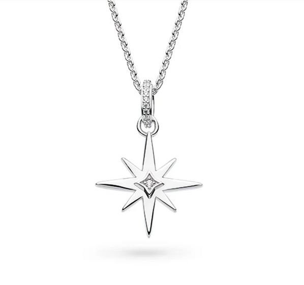Silver Celeste North Star Pave Necklace