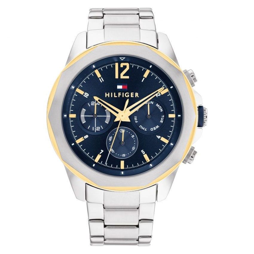 Tommy Hilfiger Men&#39;s Lars Layered Case Blue Watch