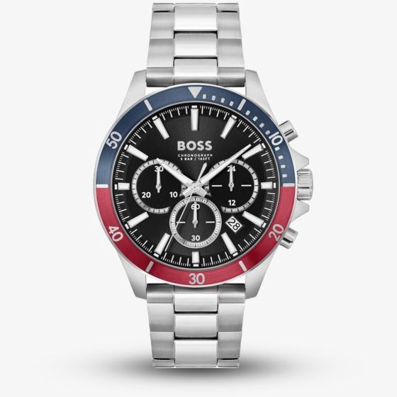 BOSS Troper Black Dial Chronograph Watch