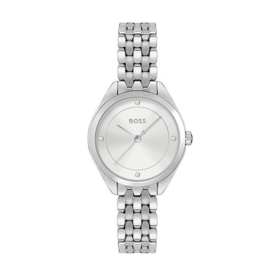 BOSS Mae Ladies&#39; Silver Dial &amp; Stainless Steel Watch