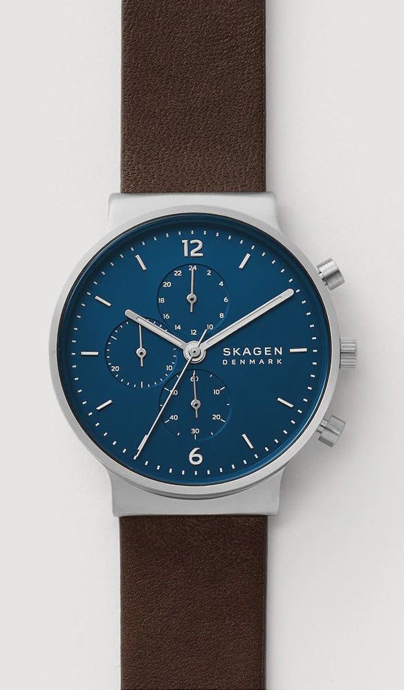Skagen Ancher Blue Chronograph Men’s Watch