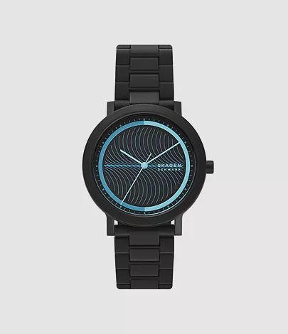 Skagen Aaron Ocean Three-Hand Caviar Tide Ocean Watch