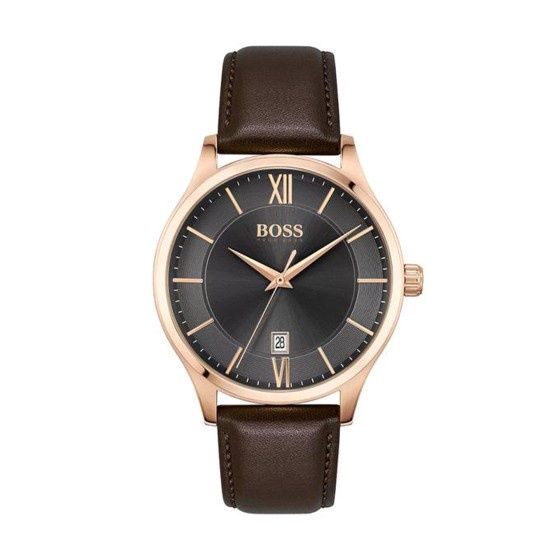 BOSS Elite Business Mens Watch Brown Strap