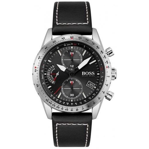 BOSS Mens Pilot Edition Watch Black Dial