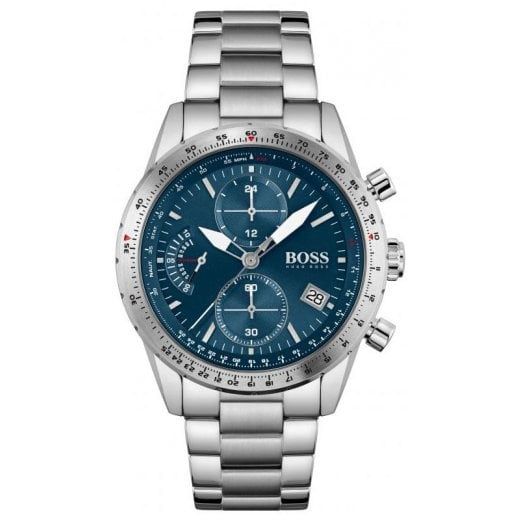 BOSS Mens Pilot Edition Watch Blue Dial