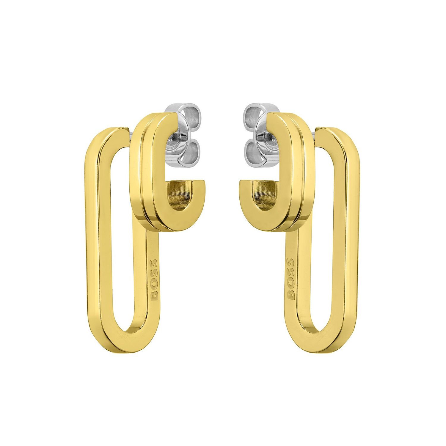 BOSS Hailey GP Double Hoop Earrings