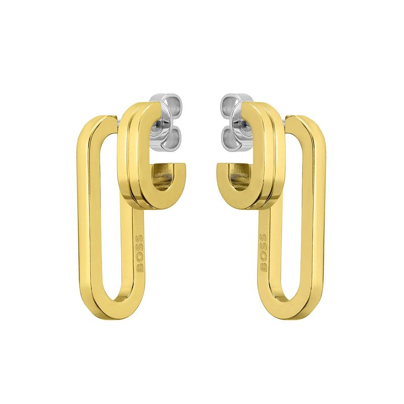 BOSS Hailey GP Double Hoop Earrings
