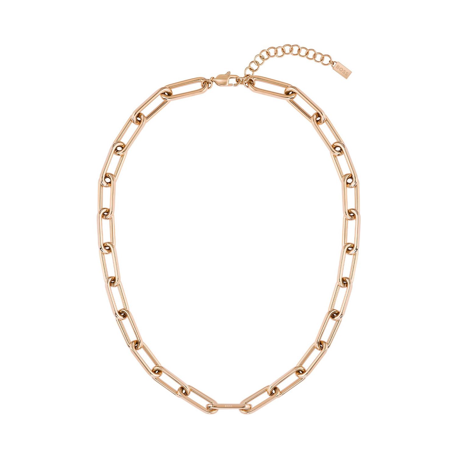 BOSS Ladies Tessa Rose Gold Coloured Steel Necklace
