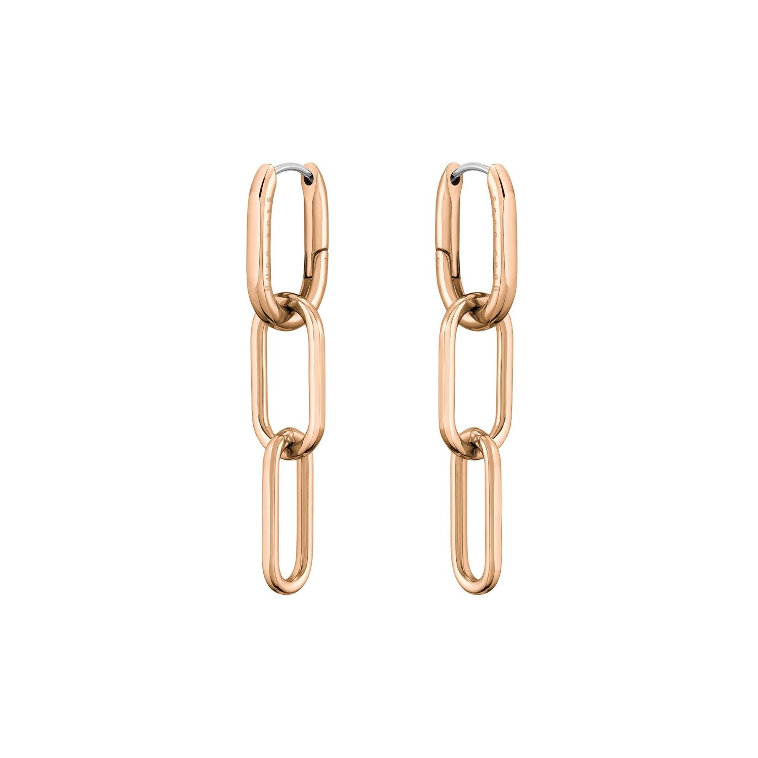 BOSS Ladies Rose Gold Plated Steel Tessa Earrings