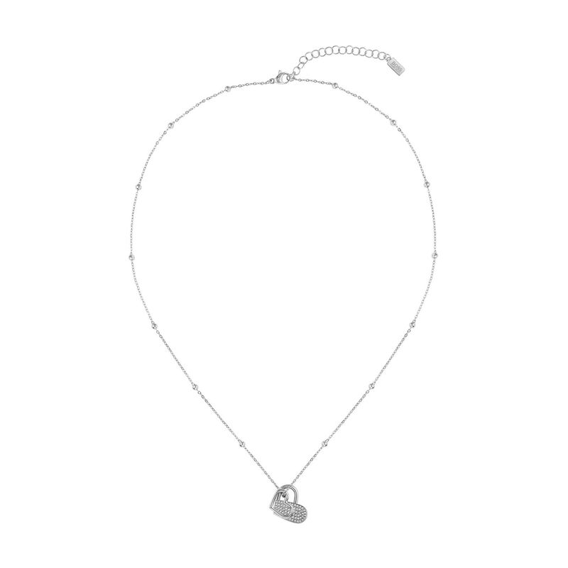 BOSS Stainless Steel Double Heart Necklace