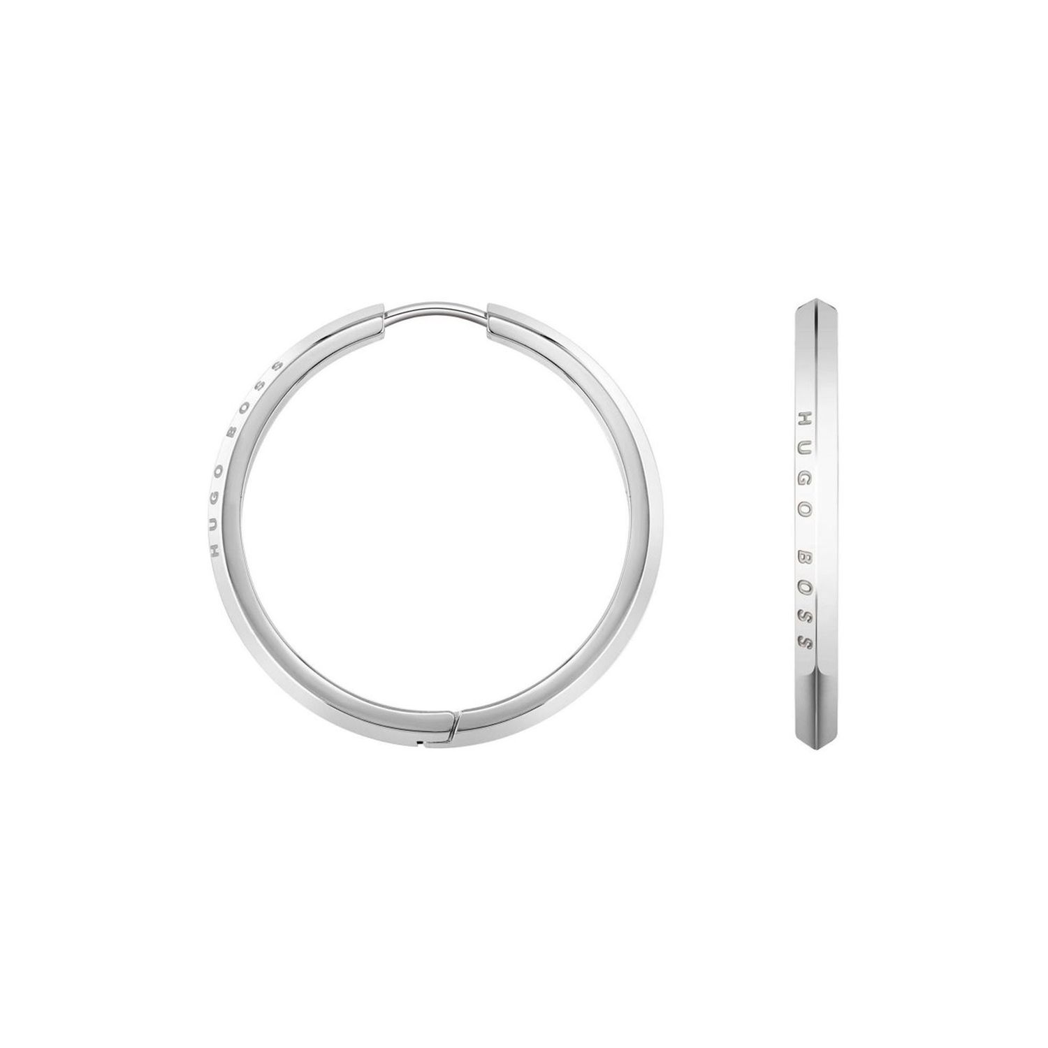 BOSS Stainless Steel Hoop Earrings