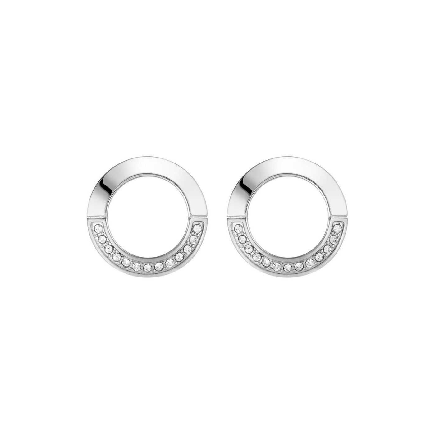 Stainless Steel Ophelia Circle Stud Earrings