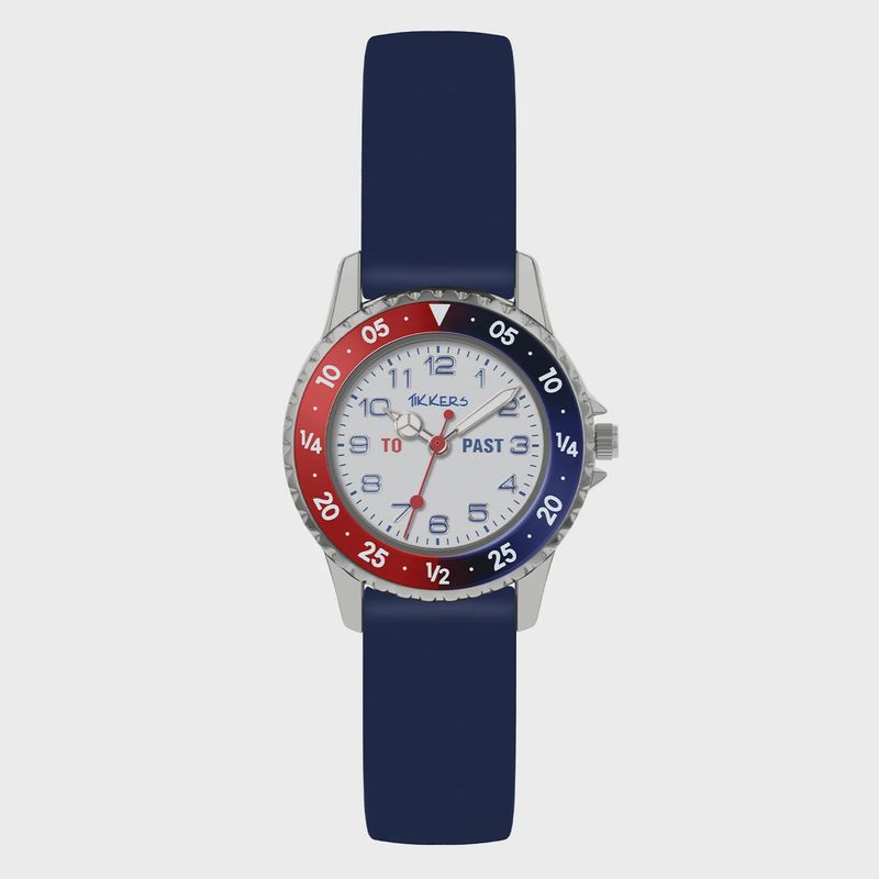 Tikkers Red and Blue Analogue Time Teacher Watch Tikkers Red and Blue Analogue Time Teacher Watch