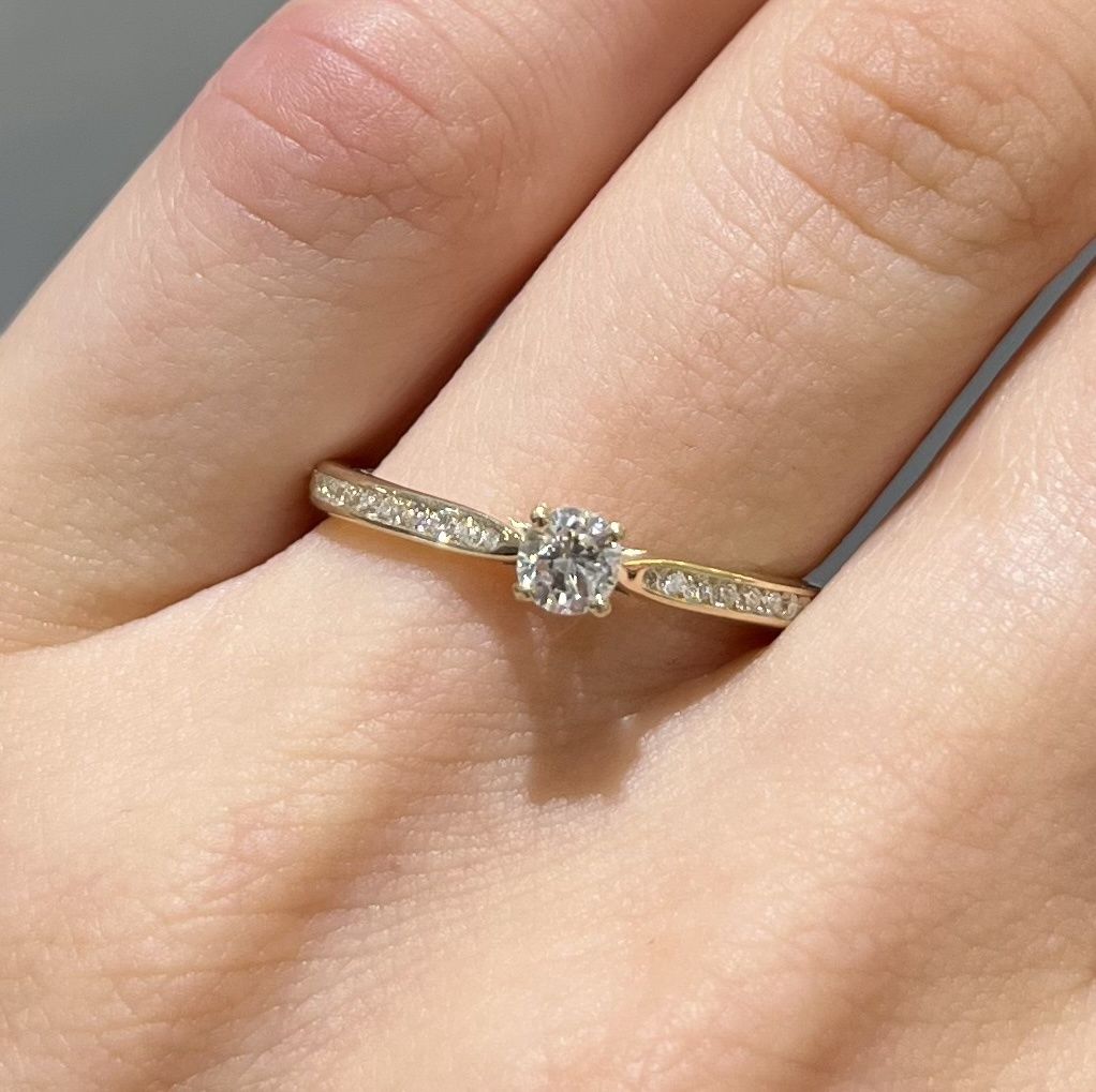 9ct Yellow Gold 0.30ct Diamond Solitaire Ring