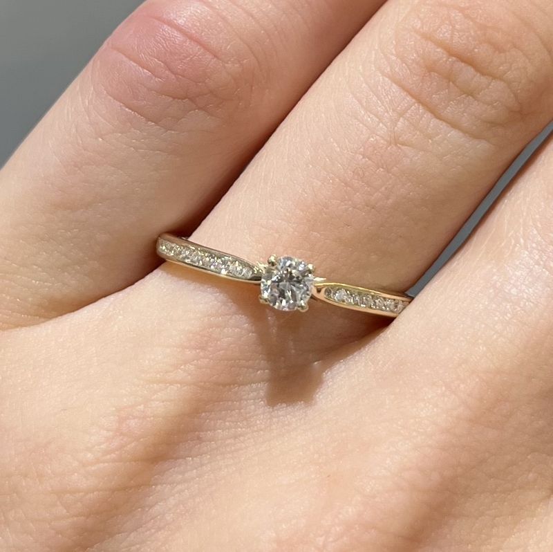 9ct Yellow Gold 0.30ct Diamond Solitaire Ring