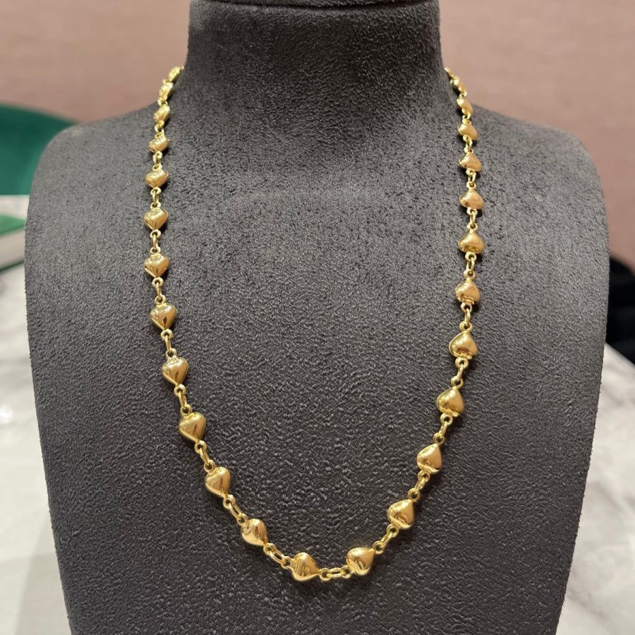 Pre-Owned 18ct Yellow Gold 17” Heart Necklace