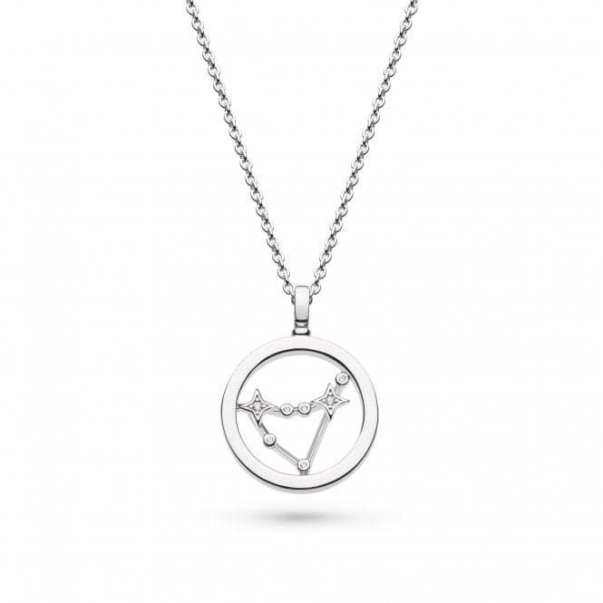 Revival Céleste Constellation Zirconia Rhodium Plated Capricorn 18&quot; Necklace