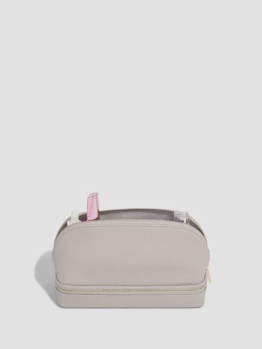 Taupe Cosmetic and Jewellery Bag