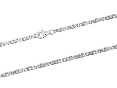 Sterling Silver 3.0mm Cable Chain 100% Recycled Silver, Length: 18&quot;