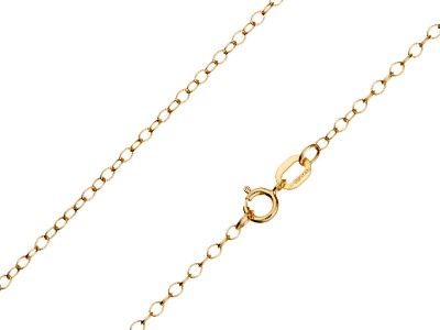 9ct Yellow Gold 1.7mm Trace Chain, Length: 16&quot;