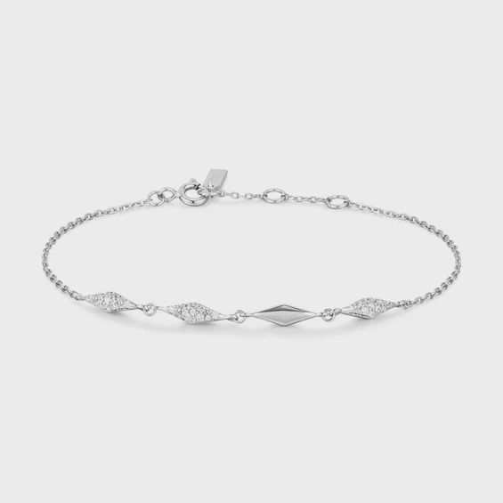 Silver Multi Sparkle Bracelet, Colour: Silver