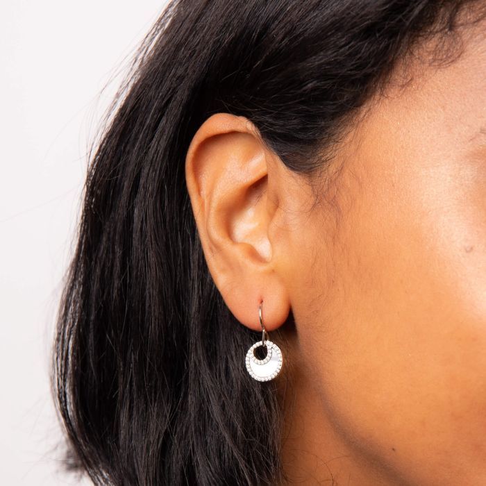 Fiorelli Crescent Mother of Pearl Drop Earrings