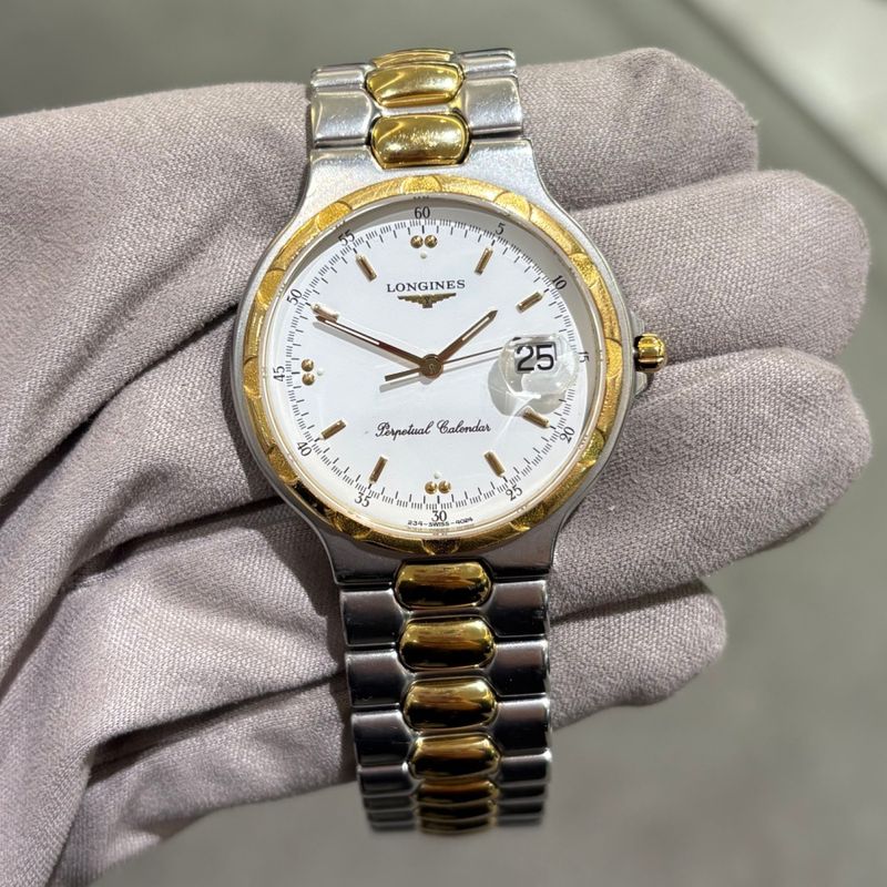 Pre-Owned Longines Conquest Gents Steel &amp; Gold Quartz Watch 4024